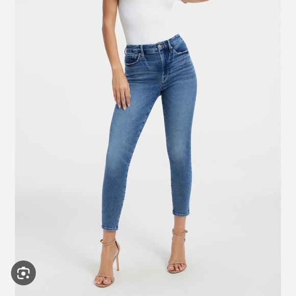 Good American Good Crop Waist Jeans Size 10/30 - Picture 1 of 6